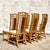 Wood Vintage Coastal High Back Woven Rattan Chairs - Set of 6 For Sale - Image 7 of 7