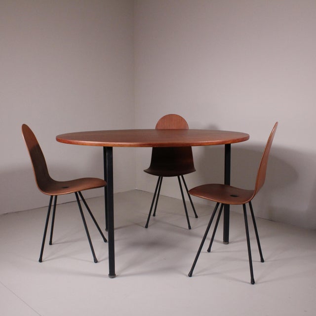 Table and Chairs by Franco Campo and Carlo Graffi, 1958, Set of 4 For Sale - Image 11 of 17
