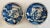 18th Century Dutch Delft Pottery Blue and White Figural Plates, A-Pair For Sale - Image 11 of 11
