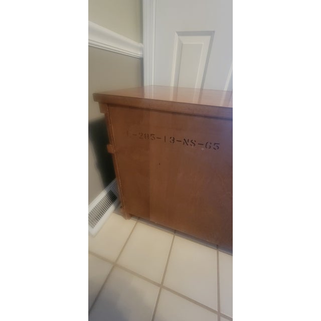 Vintage Thomasville Stroupe Collection Faux Bamboo Nightstand For Sale - Image 10 of 18