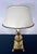 Mid 20th Century Vintage Frederick Cooper Style Hollywood Regency Brass Pineapple Table Lamp With Diffuser Shade For Sale - Image 5 of 10