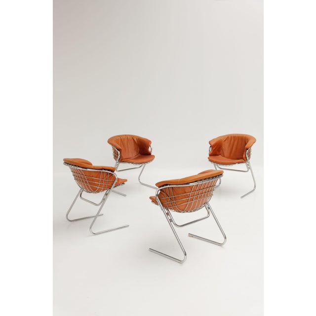 Flynn Dining Chairs by Gastone Rinaldi for Thema, 1970s, Set of 4 For Sale - Image 14 of 14