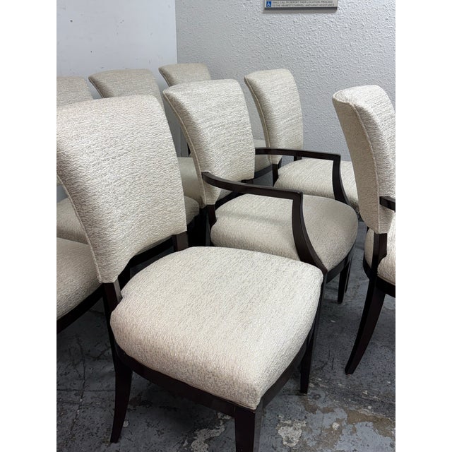 Armani by Nancy Corzine Venus Dining Chairs, Set of Eight For Sale - Image 9 of 12