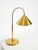 Metal Large Mid-Century Modern Brass Table Lamp with Conical Shade, 1960s For Sale - Image 7 of 18