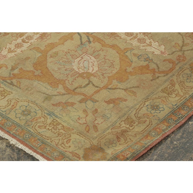 1910s Antique Tehran Wool & Silk Rug by Rug & Kilim, Gold Tree of Life, 1900-1919 For Sale - Image 5 of 9