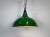 Industrial British Green Enamel Factory Pendant Lamp from Maxlume, 1960s For Sale - Image 18 of 18