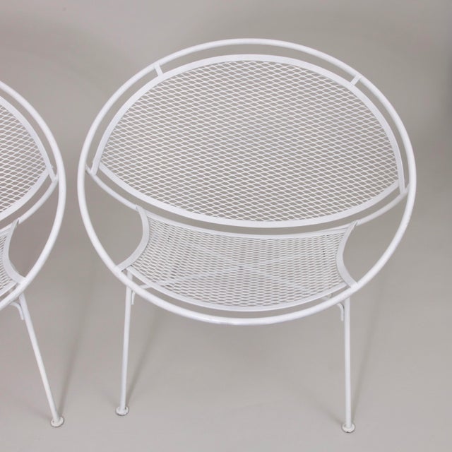 Metal 1950s Maurizio Tempestini's for Salterini Radar Lounge Chairs- A Pair, Attributed For Sale - Image 7 of 8