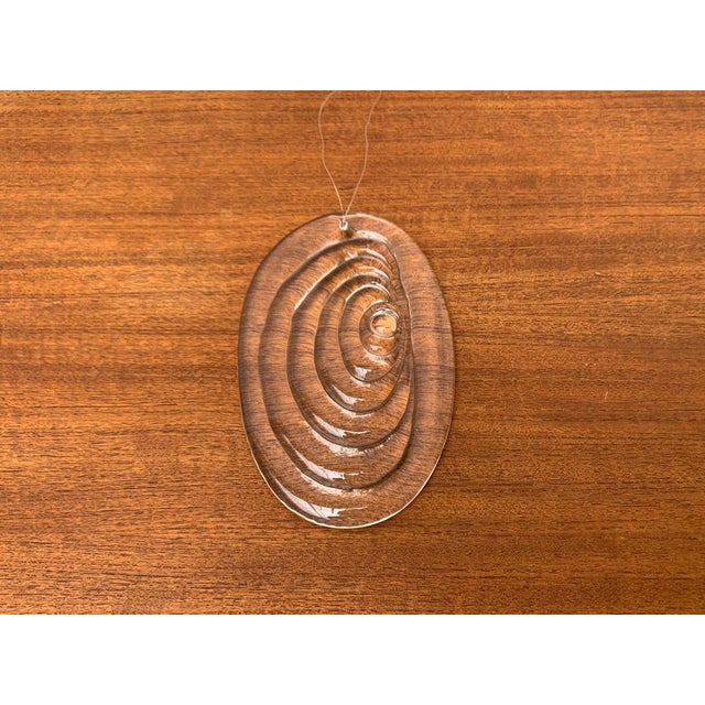 Vintage Scandinavian Art Glass Wall Deco Hanger, 1970s For Sale - Image 6 of 15