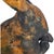 Bronze Mid-Century Japanese Showa Cast Iron Patinated Seated Rabbit Sculpture For Sale - Image 8 of 11