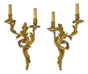18th Century French Pair of Period Louis XV Wall Sconces