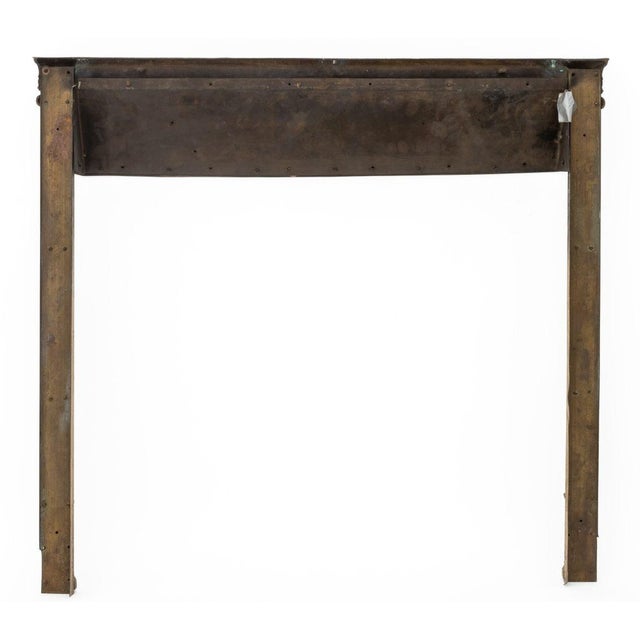 Metal American Gilded Age Fireplace Surround, Ca. 1900 For Sale - Image 7 of 7