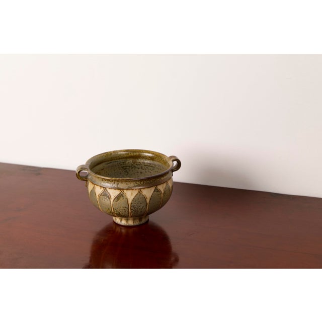 Danish Ceramic Vase by Johannes Andersen, 1940s For Sale - Image 9 of 13