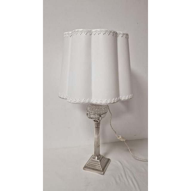 Sterling Silver Table Lamp from Hamilton & Inches Ltd., Early 1900s For Sale - Image 9 of 17