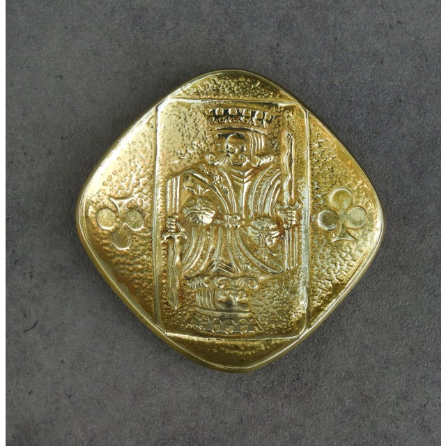 1930s Art Deco Bronze King Playing Card Trays by Max Le Verrier, 1930s, Set of 4 For Sale - Image 5 of 11