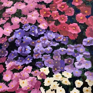 Circles, Contemporary Oil Painting by Molly Mansfield