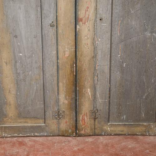 Vintage Painted Double Door For Sale - Image 6 of 9