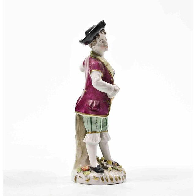 20th Century Ceramic Young Boy Sculpture from School of Capodimonte For Sale - Image 4 of 6