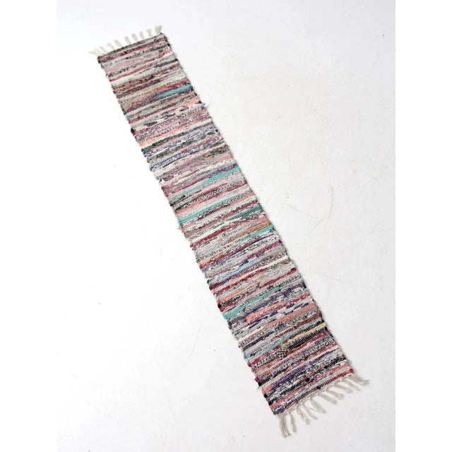 Mid 20th Century Vintage Farmhouse Table Runner For Sale - Image 5 of 12