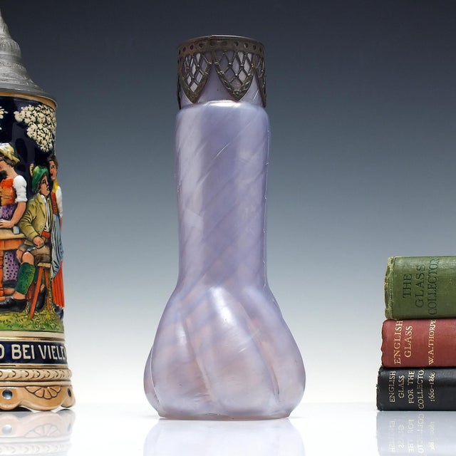 Art Nouveau Twist Glass Vase, 1890s For Sale - Image 6 of 6