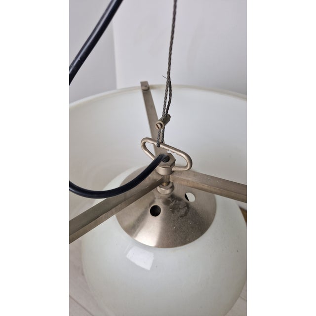 Large Amega Pendant in Polished Brass by Vico Magistretti for Artemide, 1960s For Sale - Image 6 of 9