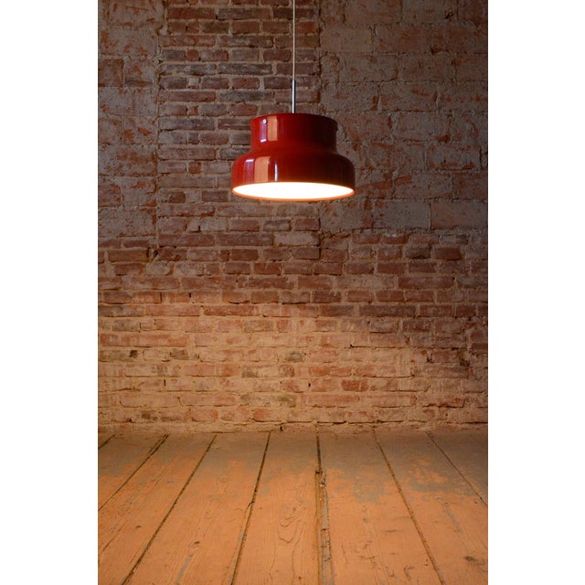 Mid-Century Pendant Light attributed to A. Pehrson for Ateljé Lyktan, Sweden, 1950s For Sale - Image 10 of 13