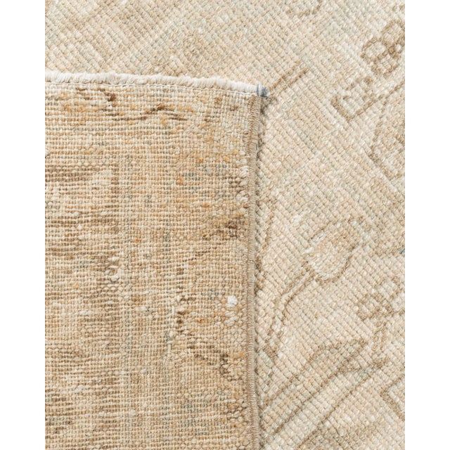 White Antique Area Rug 10ft 8in X 13ft 5in For Sale - Image 8 of 10