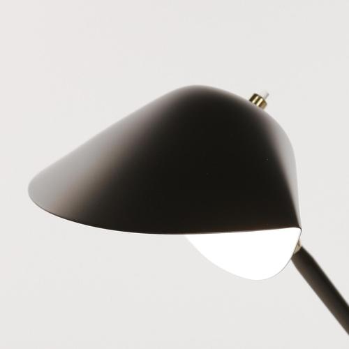 Mid-Century Modern Black Tripod Lamp by Serge Mouille For Sale - Image 3 of 7