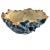Late 20th Century Studio Art Pottery Sculptural Ruffled Bowl, Brutalist Handcrafted Ceramic 13.5" For Sale - Image 5 of 12