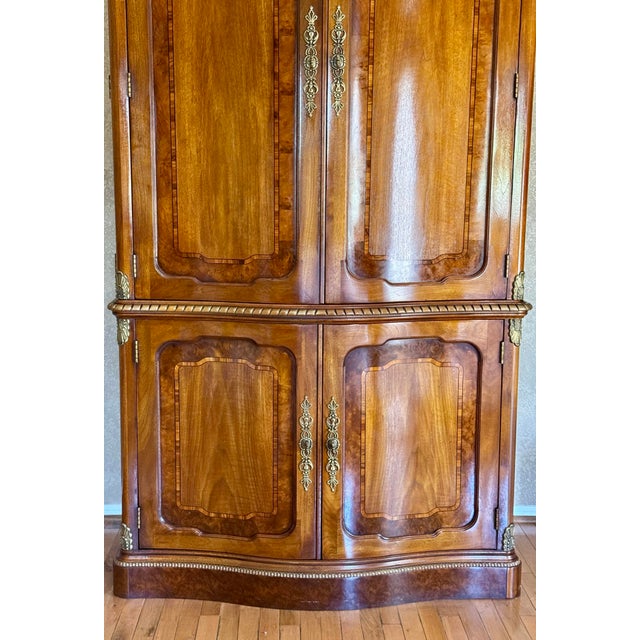 French Provincial Henredon Armoire French Louis XVI Provincial Style For Sale - Image 3 of 12