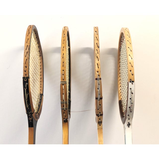 1970s Vintage Tennis Rackets - Set of 4 | Chairish