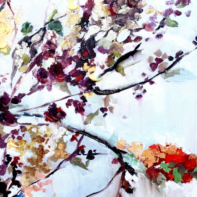 Wood 2002 Floral Abstract Giclee Art Print on Canvas For Sale - Image 7 of 13