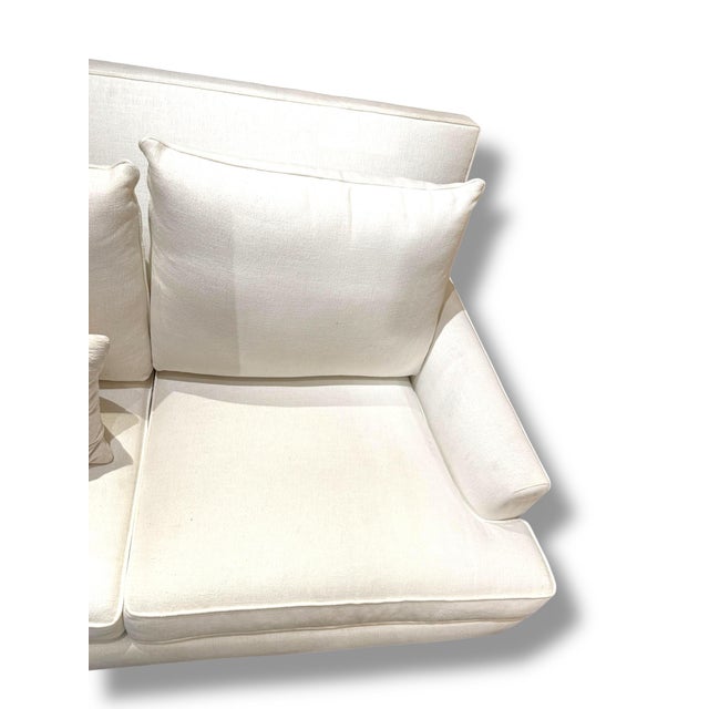 Ethan Allen Ethan Allen White Sofa For Sale - Image 4 of 5