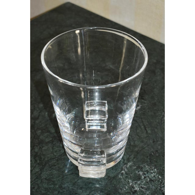 Vintage Stuben Art Deco Style Crystal Vase For Sale - Image 11 of 12