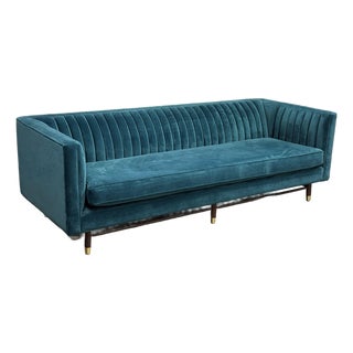 Joybird Chelsea Sofa, Royal Peacock For Sale
