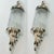 1940s Vintage Art Deco Skyscraper Wall Sconces Fixture in Nickel Brass & Glass - a Pair For Sale - Image 5 of 6