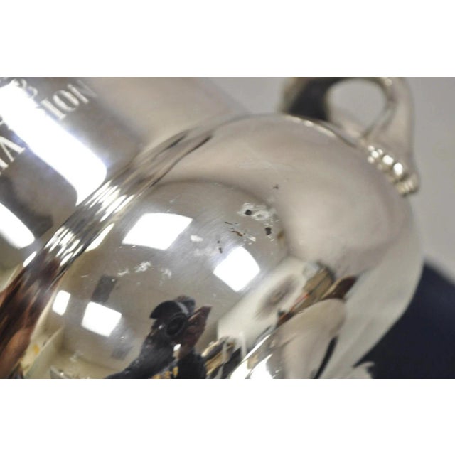 Silver Vintage Njpha 1988 Champion Silver Plate Trophy Cup Champagne Chiller Ice Bucket For Sale - Image 8 of 12