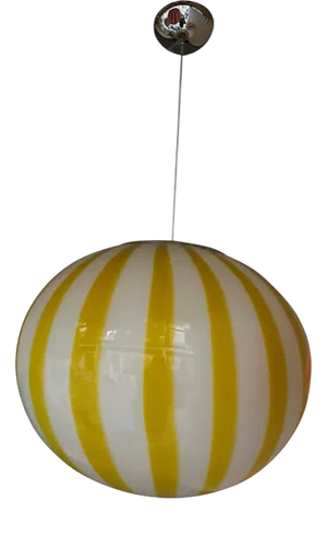 Italian Swirling Multicolors Pendant Sphere by Simoeng