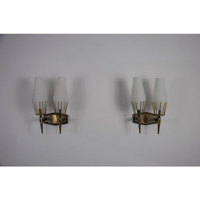 1960s Brass Wall Lamps from Stilnovo, Italy, 1960s, Set of 2 For Sale - Image 5 of 18