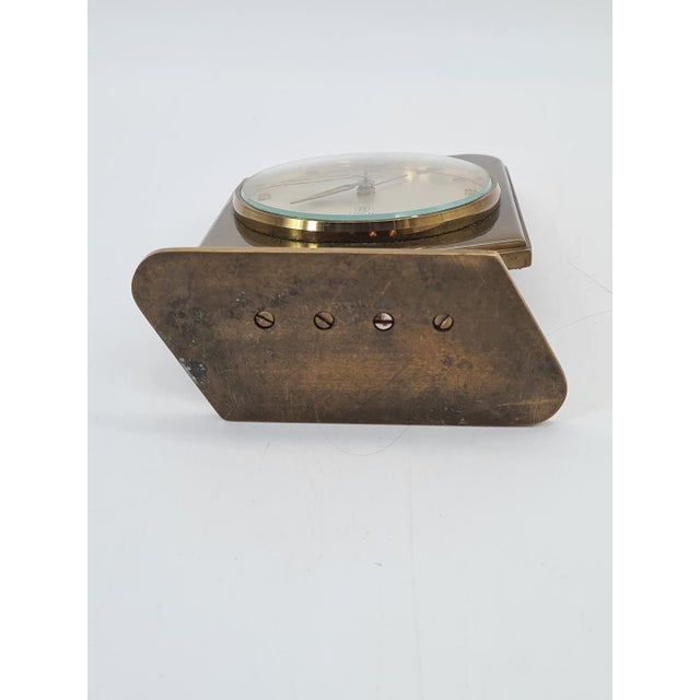 Brass 7 Jewels Table Clock from Europa, Germany, 1950s-1960s For Sale - Image 10 of 12