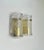 Wonderful high-end wall light fixture with brass details and thick textured blown glass. Manufactured in the 1960s, marked...