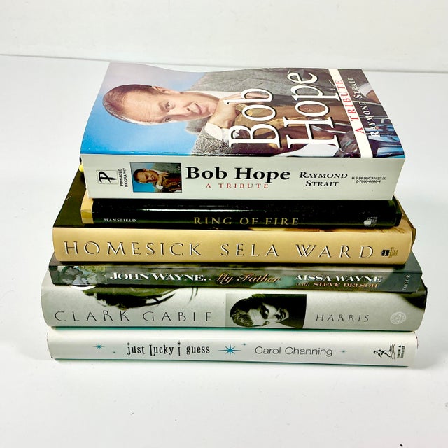 Late 20th Century Vintage Americana Pop Culture Hollywood Regency Celebrity Memoir Style Books - Set of 6. For Sale - Image 5 of 10