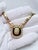Metal Christian Dior 1970s Gold‑Tone Necklace With Black Enamel & Crystal Pendant For Sale - Image 7 of 8