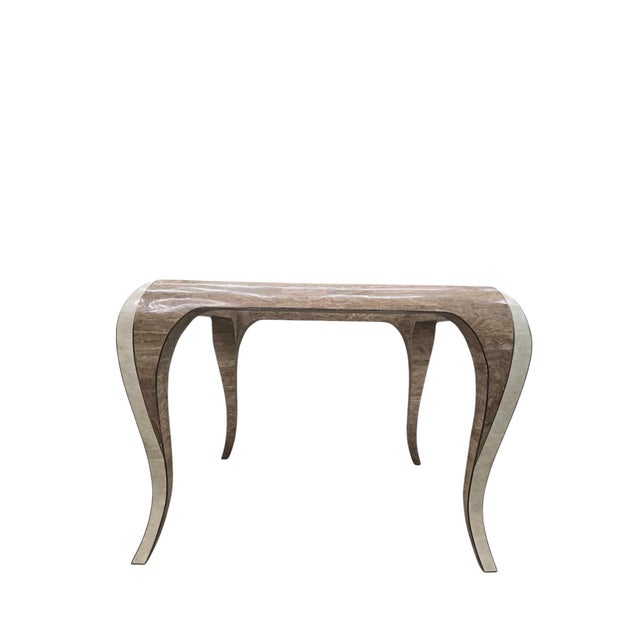 Karl Springer Late 20th Century Postmodern Karl Springer Style Sculptural Coffee Table For Sale - Image 4 of 9