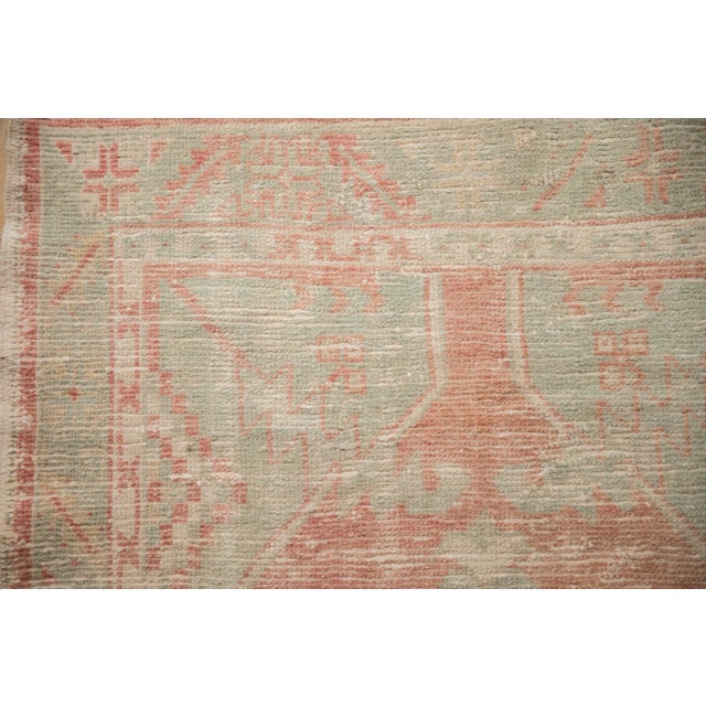Vintage Distressed Oushak Rug Runner - 2'8" x 4'11" For Sale In New York - Image 6 of 9