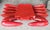 Nautical Red Painted Wooden Carved Vintage Crab Style Coffee Table Base For Sale - Image 3 of 6