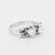Mid 20th Century Late Art Deco Toi Et Moi Ribbon Diamonds Ring - 1945, Size 5.75 For Sale - Image 5 of 7