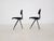 Black Result Chairs by Friso Kramer for Ahrend De Cirkel, Netherlands, 1960s, Set of 2 For Sale - Image 8 of 8