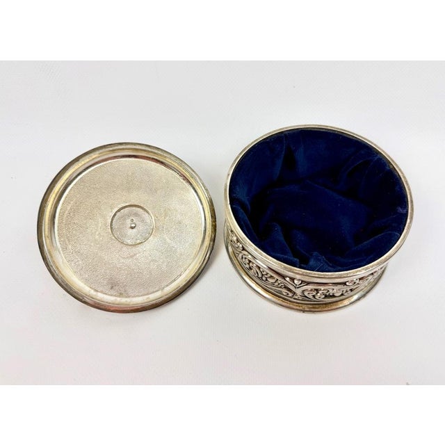 Vintage Silver Plate Brass Jewelry Box, 1950s For Sale - Image 4 of 7