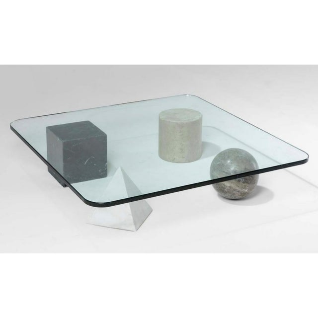 1980s Metafora Coffee Table in Black Marquinia Marble by Massimo and Lella Vignelli for Casigliani, 1980s For Sale - Image 5 of 6
