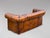 19th Century Victorian Brown Leather 3-Seater Chesterfield Sofa, 1880s For Sale - Image 11 of 13